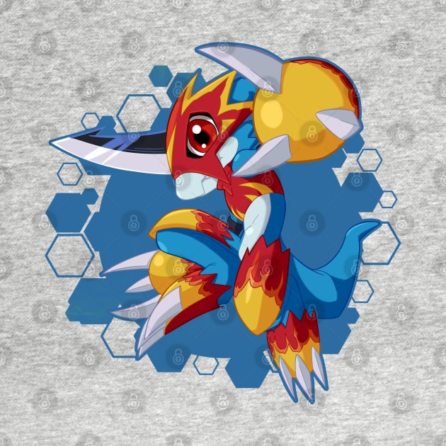 Flamedramon Chibi by PRPrints